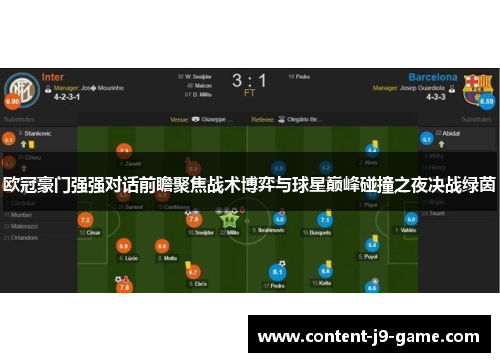 欧冠豪门强强对话前瞻聚焦战术博弈与球星巅峰碰撞之夜决战绿茵